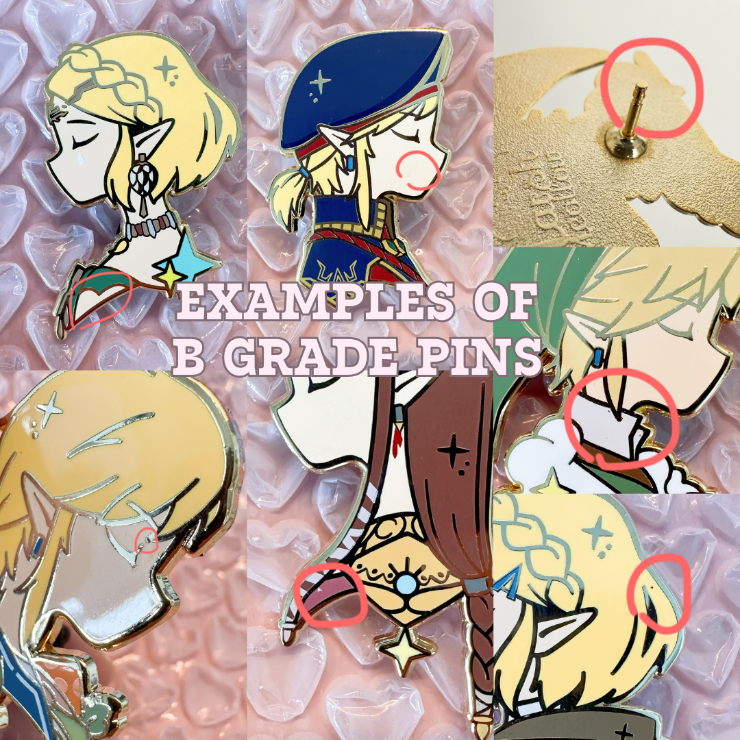 Link & Zelda B & C Grade Pins