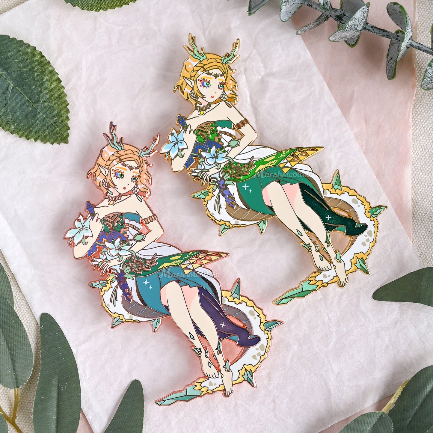 Tears of the kingdom dragon Zelda princess enamel pin