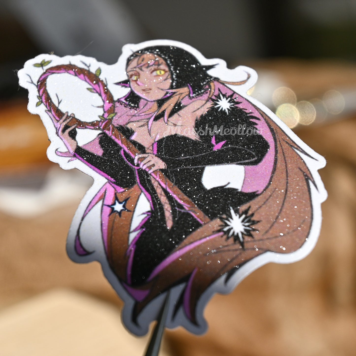 Dungeon Meshi Marcille glitter stickers