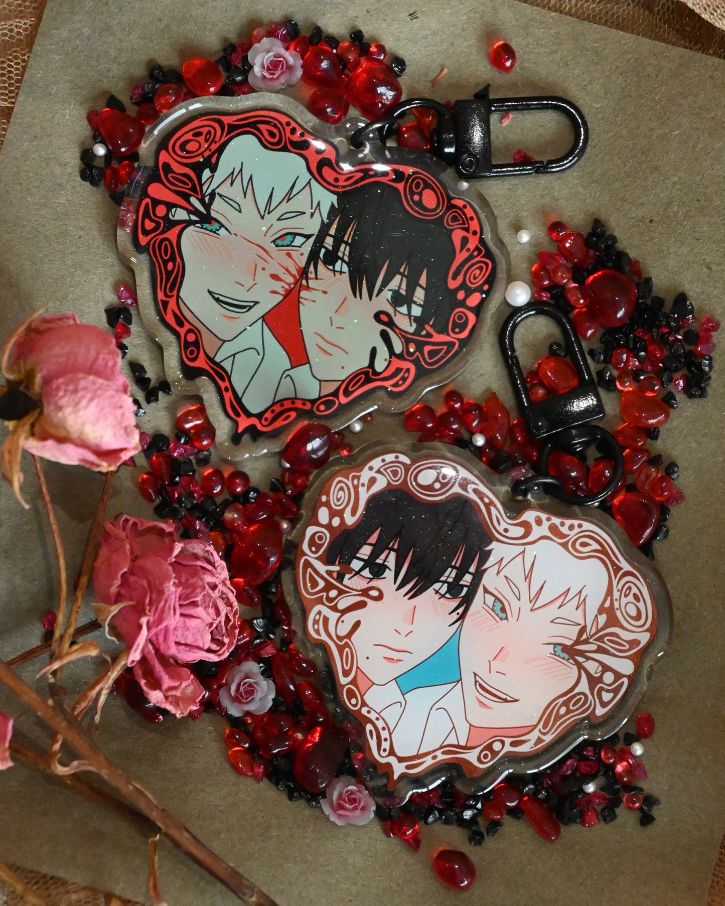 TSHD Heart Frame Double Sided Acrylic Charm