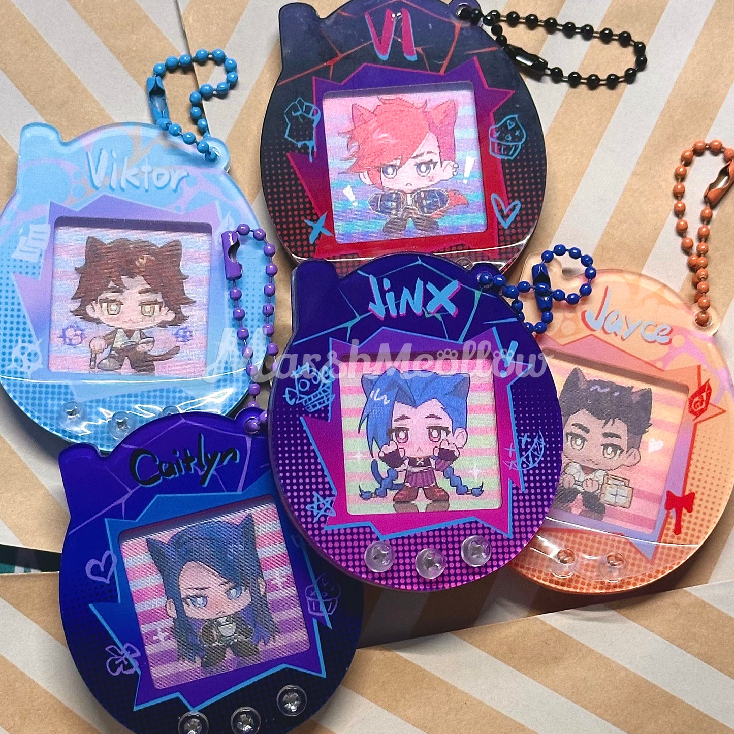 Arcane Tamagotchi Lenticular Charms