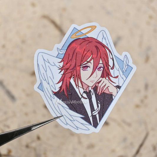 Chainsaw Man Matte Glitter Sticker