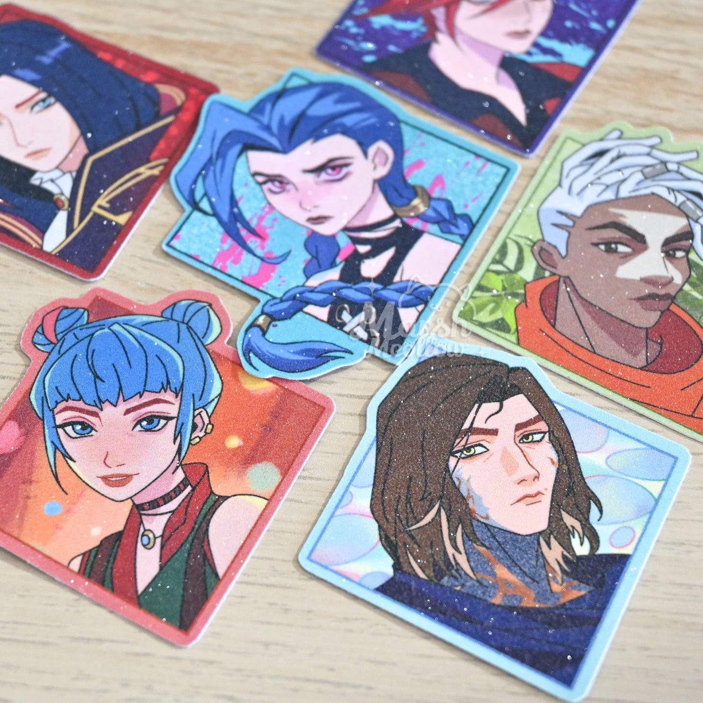 Arcane jinx, vi, caitlyn, Ekko, Viktor stickers