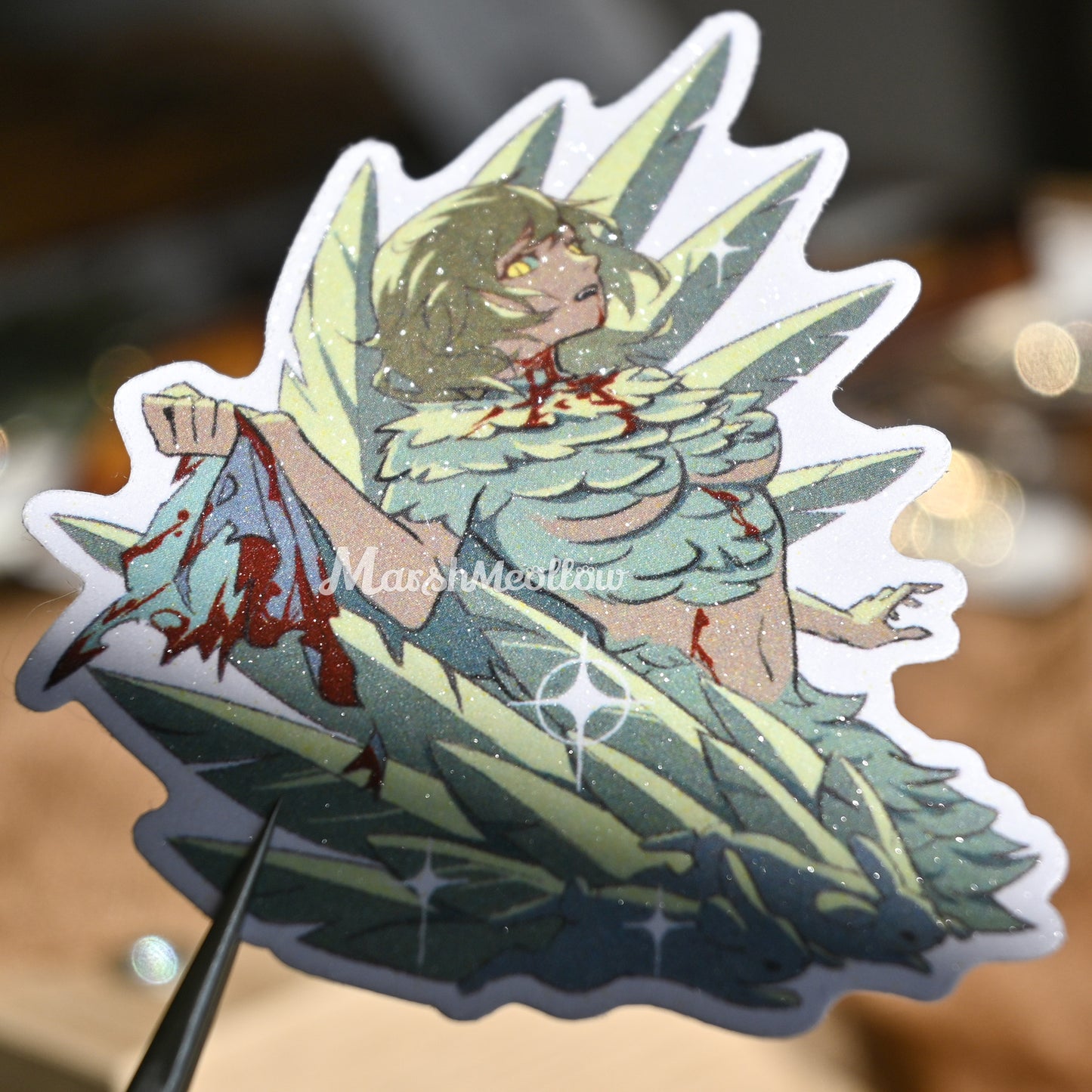 Chimera Falin Matte Glitter Sticker