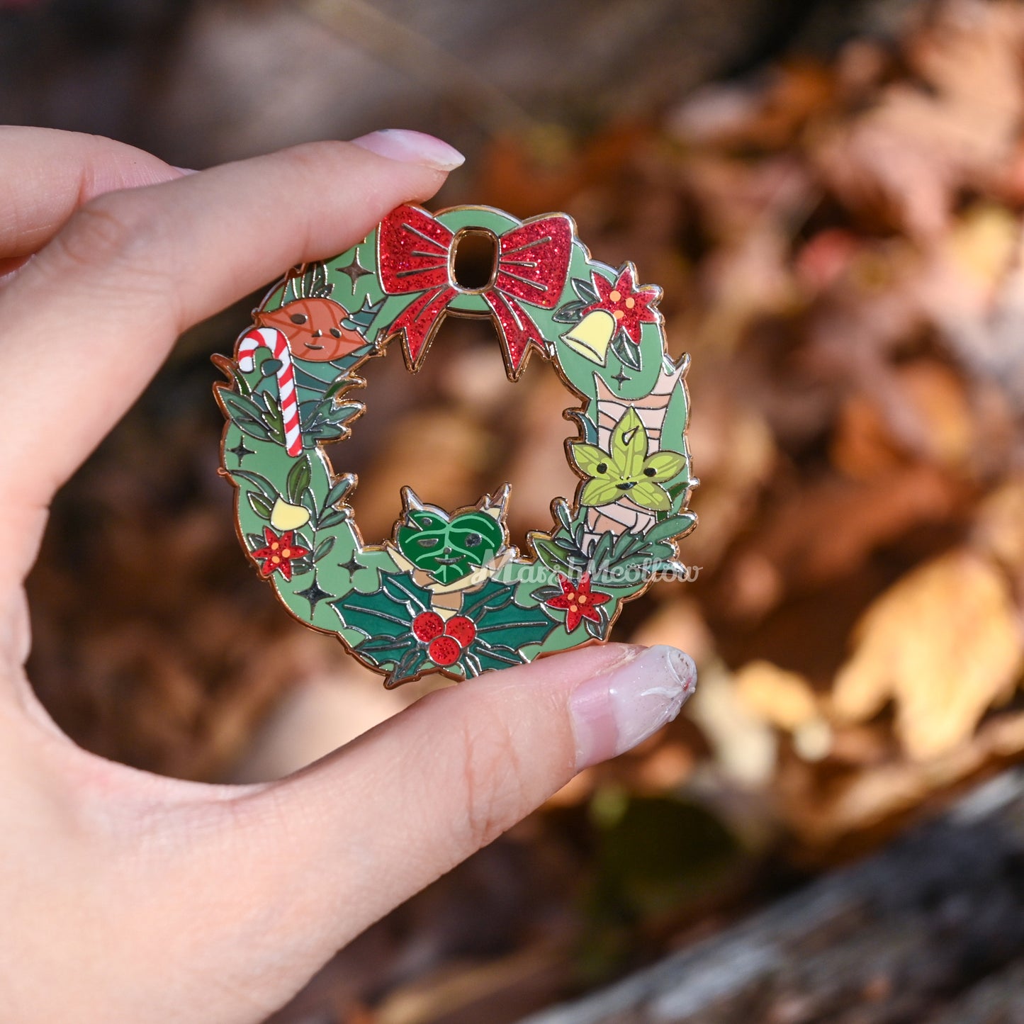 Korok Wreath Enamel Pin