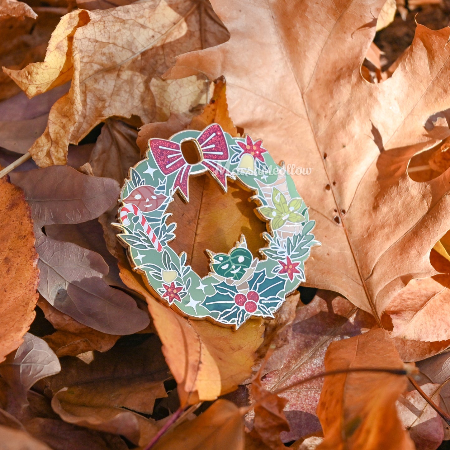 Korok Wreath Enamel Pin