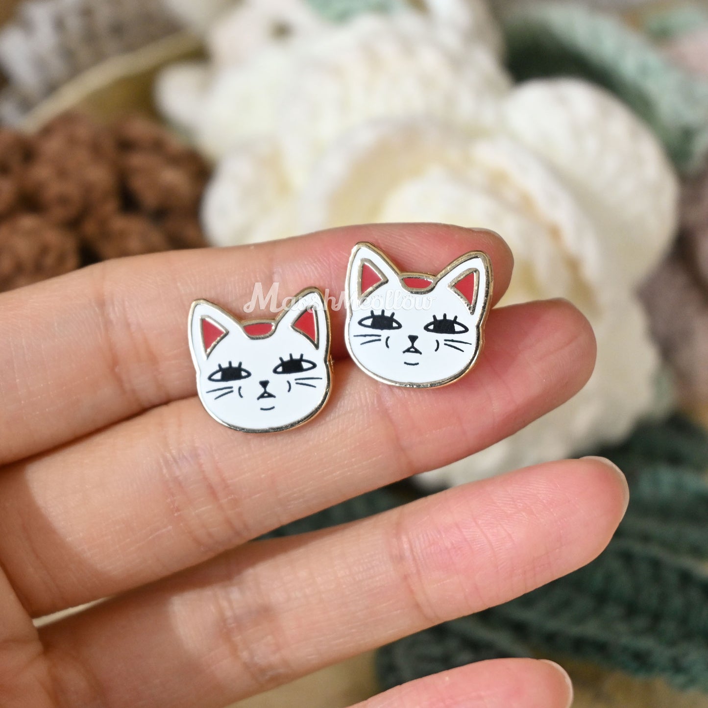 Turbo Granny Cat Earrings
