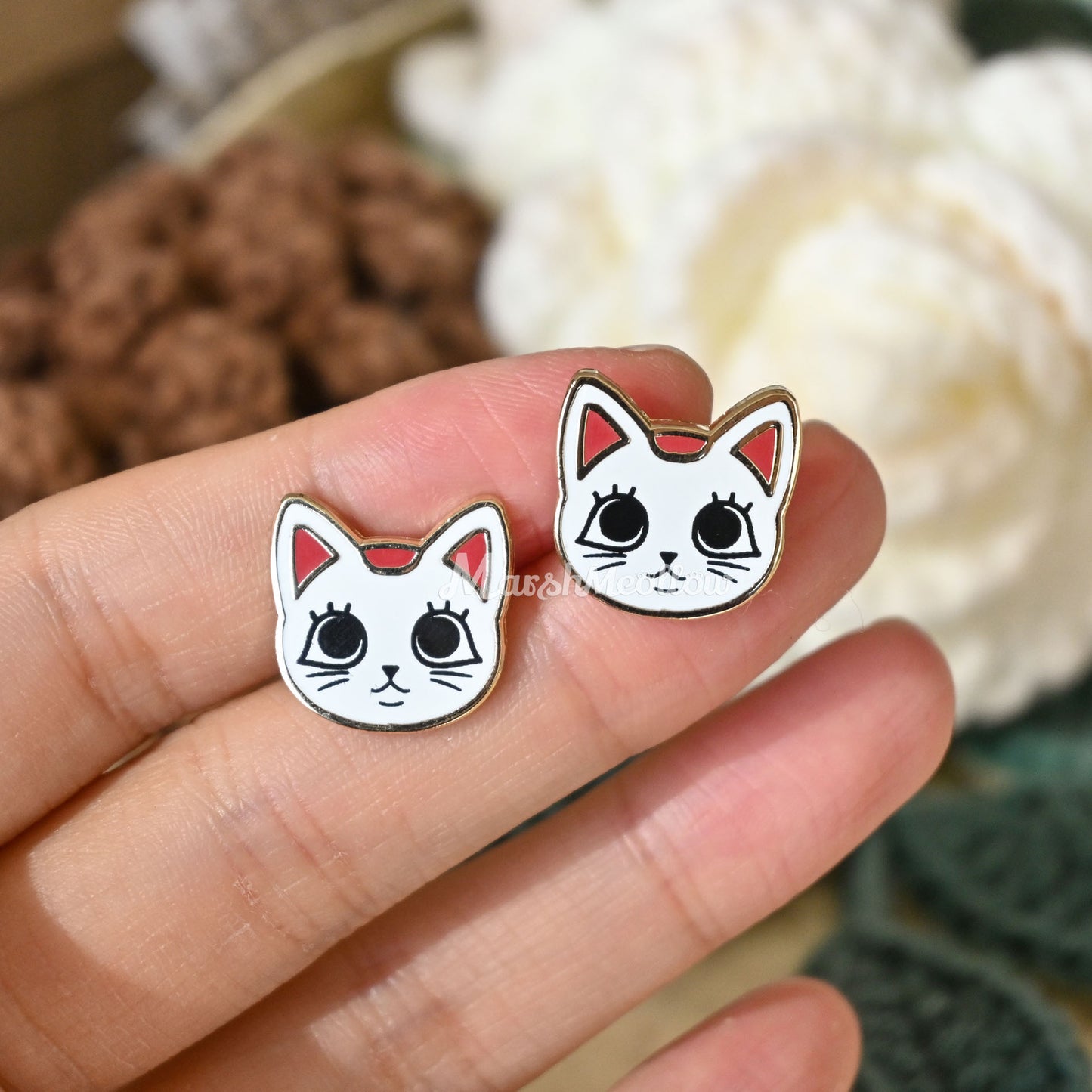 Turbo Granny Cat Earrings