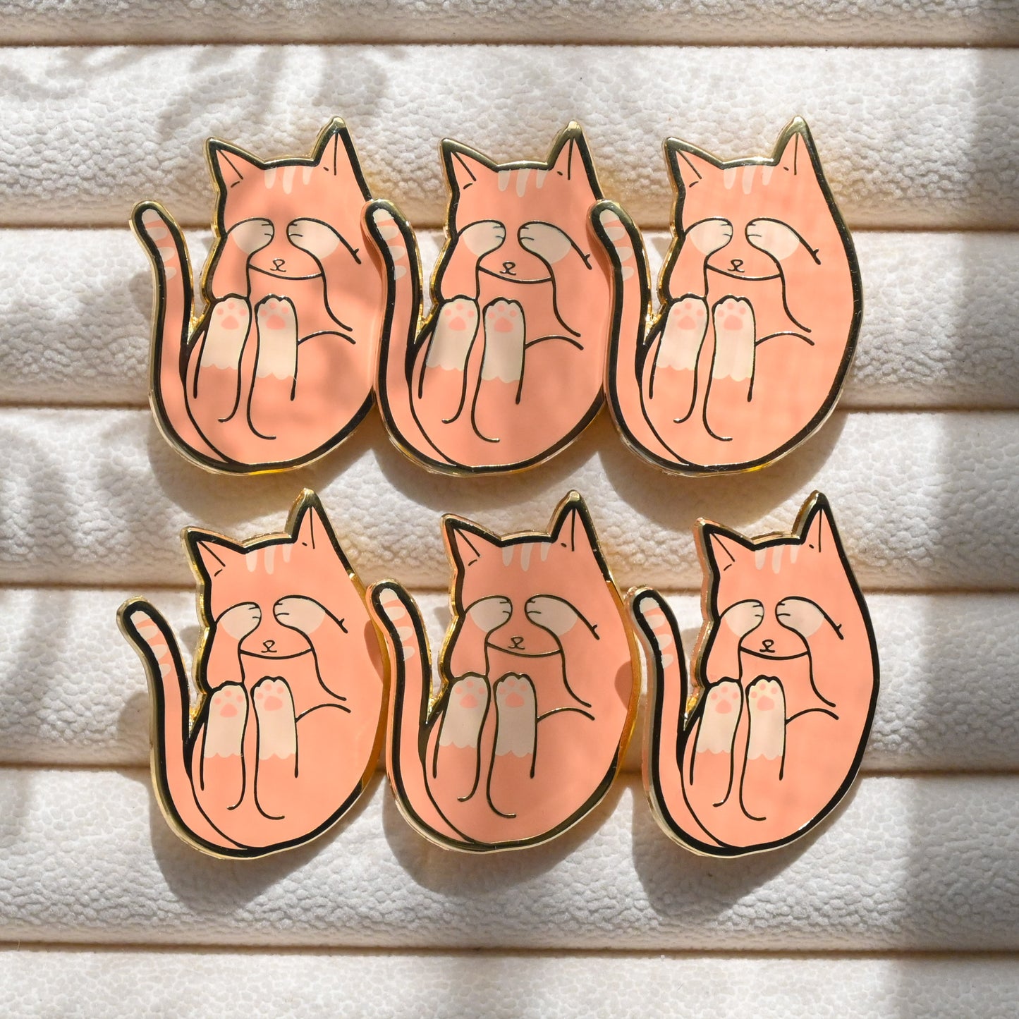 Sleeping Cat Enamel Pins