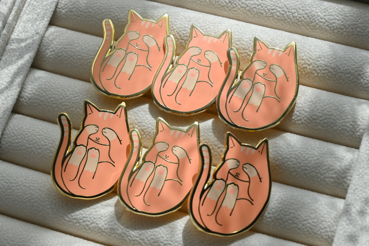 Sleeping Cat Enamel Pins