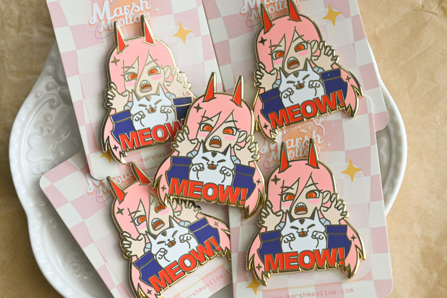 CSM Power & Meowy Enamel Pin