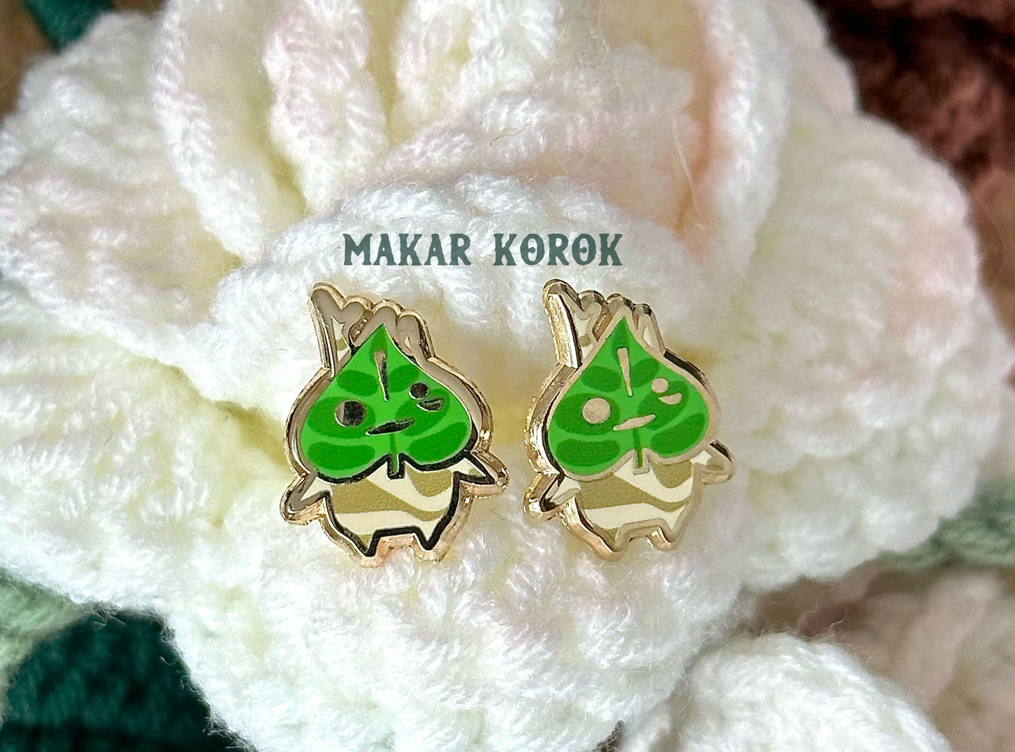 Mini Korok Earrings (Marka & Cut Heart)