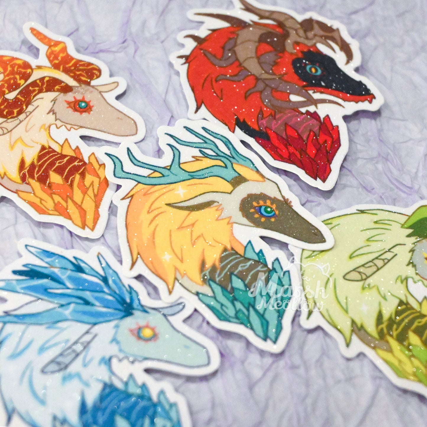 Dragons of Hyrule Vinyl Stickers