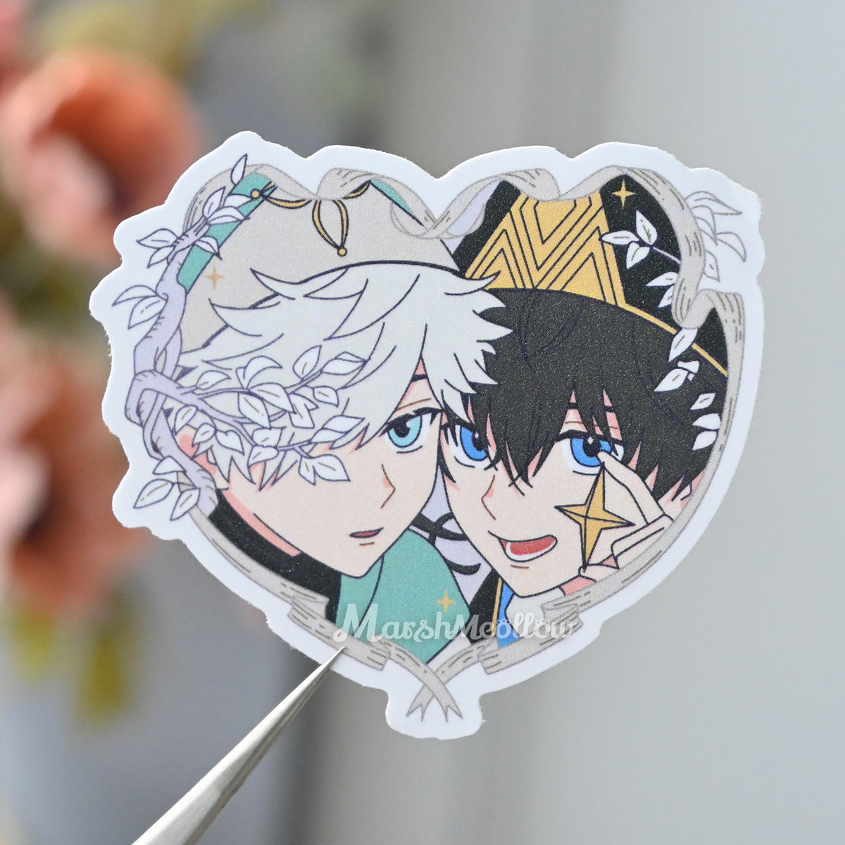 Qifrey Olruggio Heart Frame Sticker