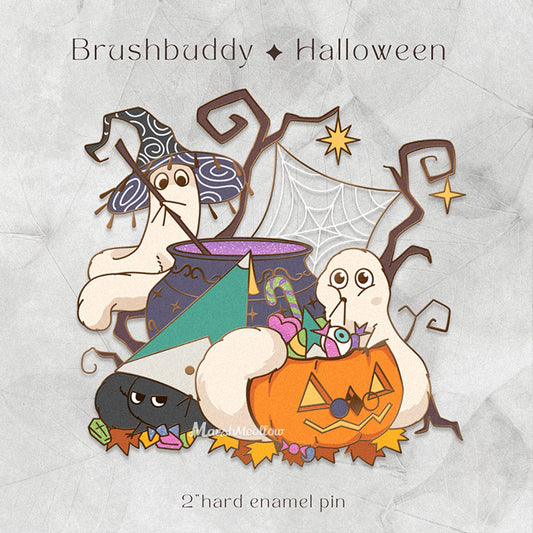 PRE-ORDER WHA Brushbuddy Halloween Enamel Pin