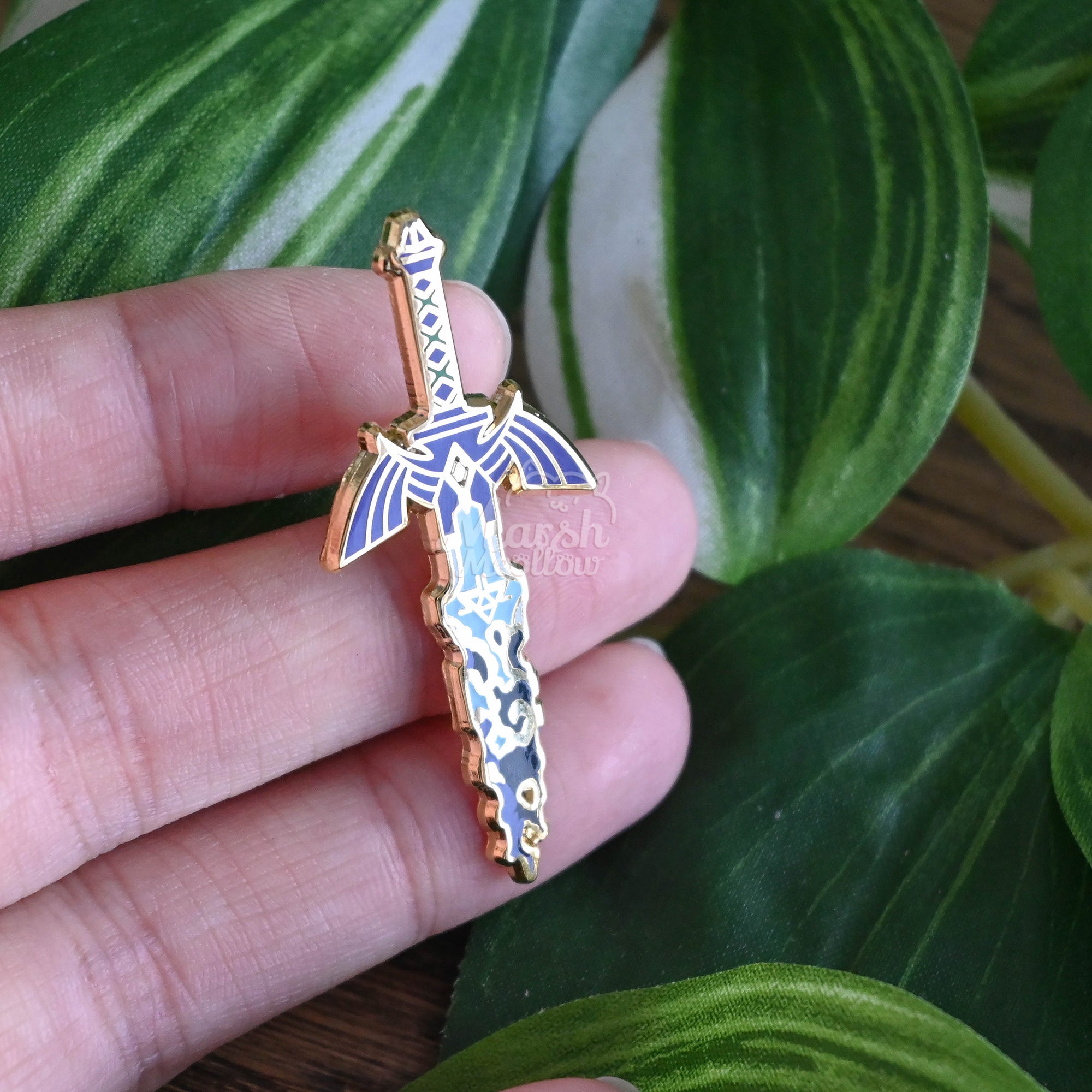Sword Pin Spring Glow in Dark Master Sword Enamel Pin – Marshmeollow