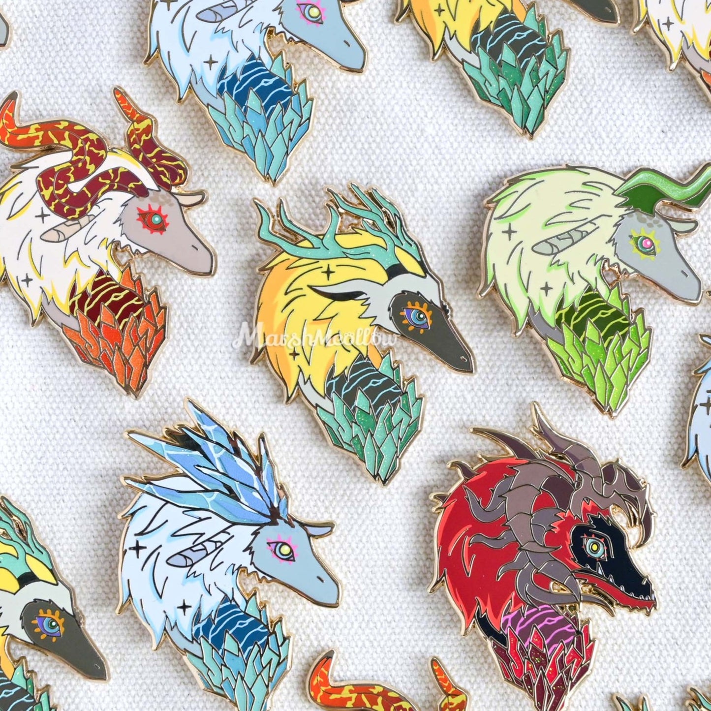 Dragons of Hyrule Enamel Pins