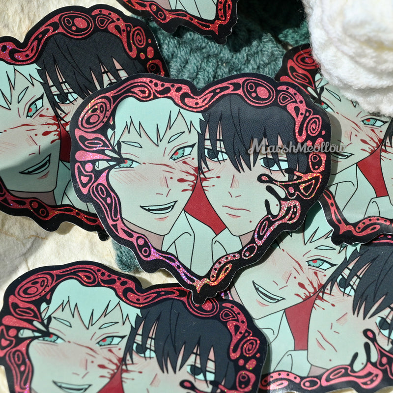 TSHD Heart Frame Holographic Sticker