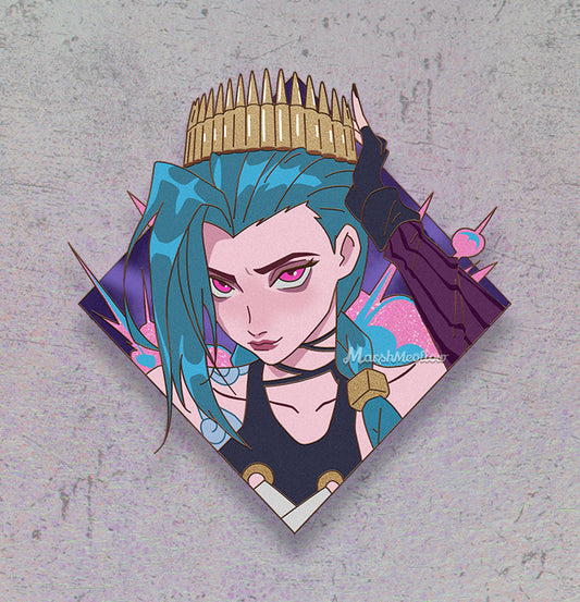 (PRE-ORDER) Arcane Crown Jinx Enamel Pin
