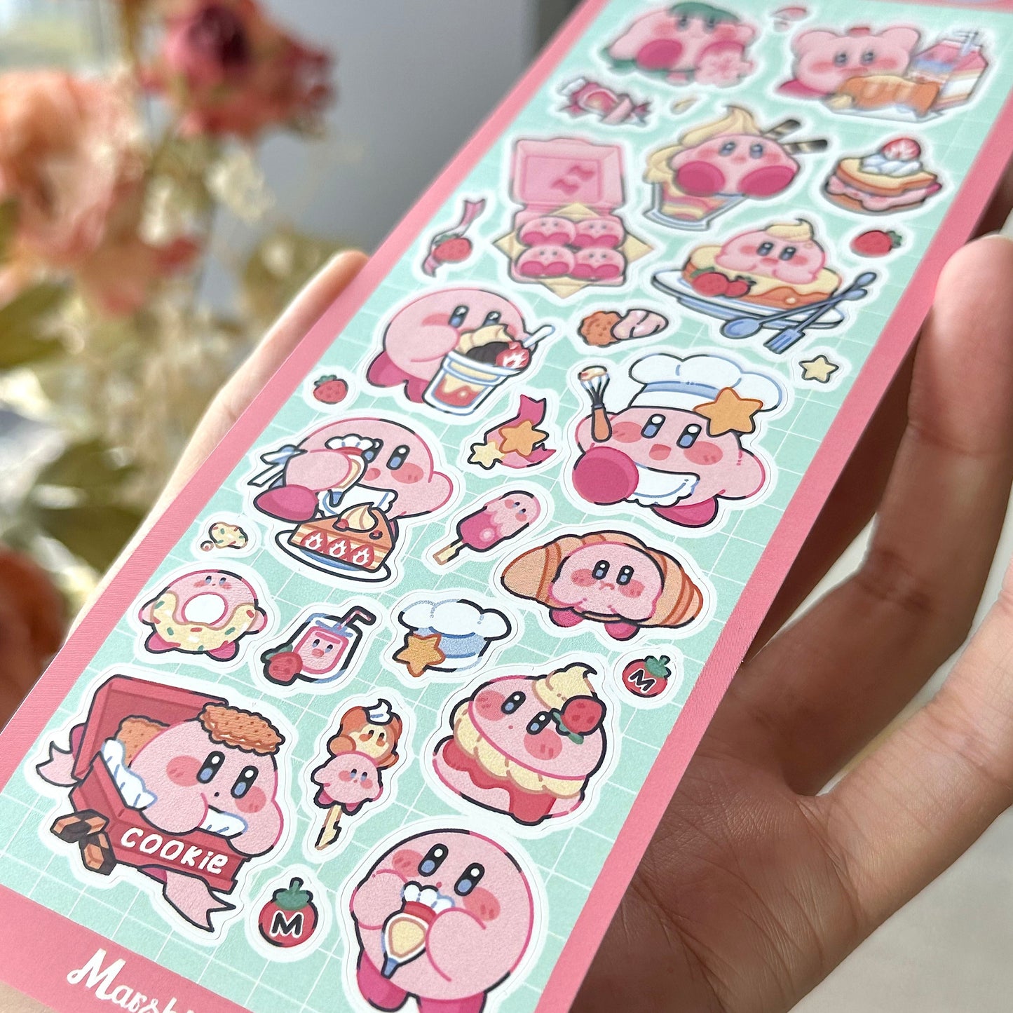 Kirby sticker sheet