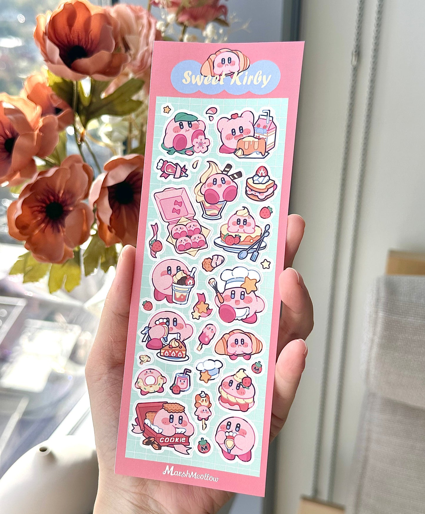 Kirby sticker sheet