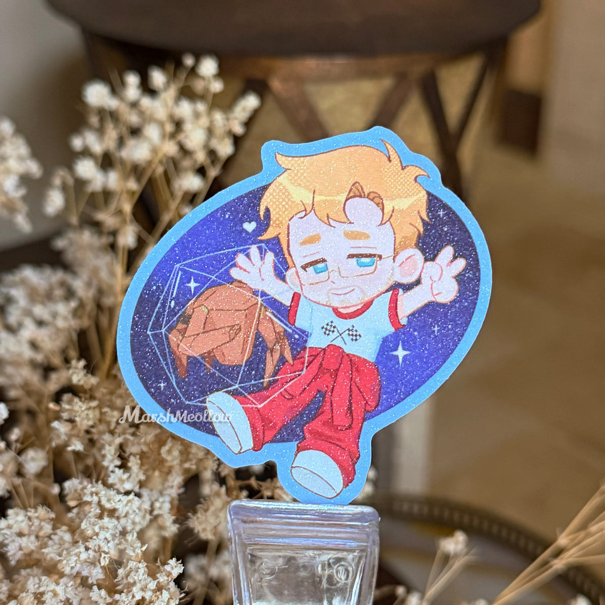 Project Hail Mary Sandy Glitter Sticker