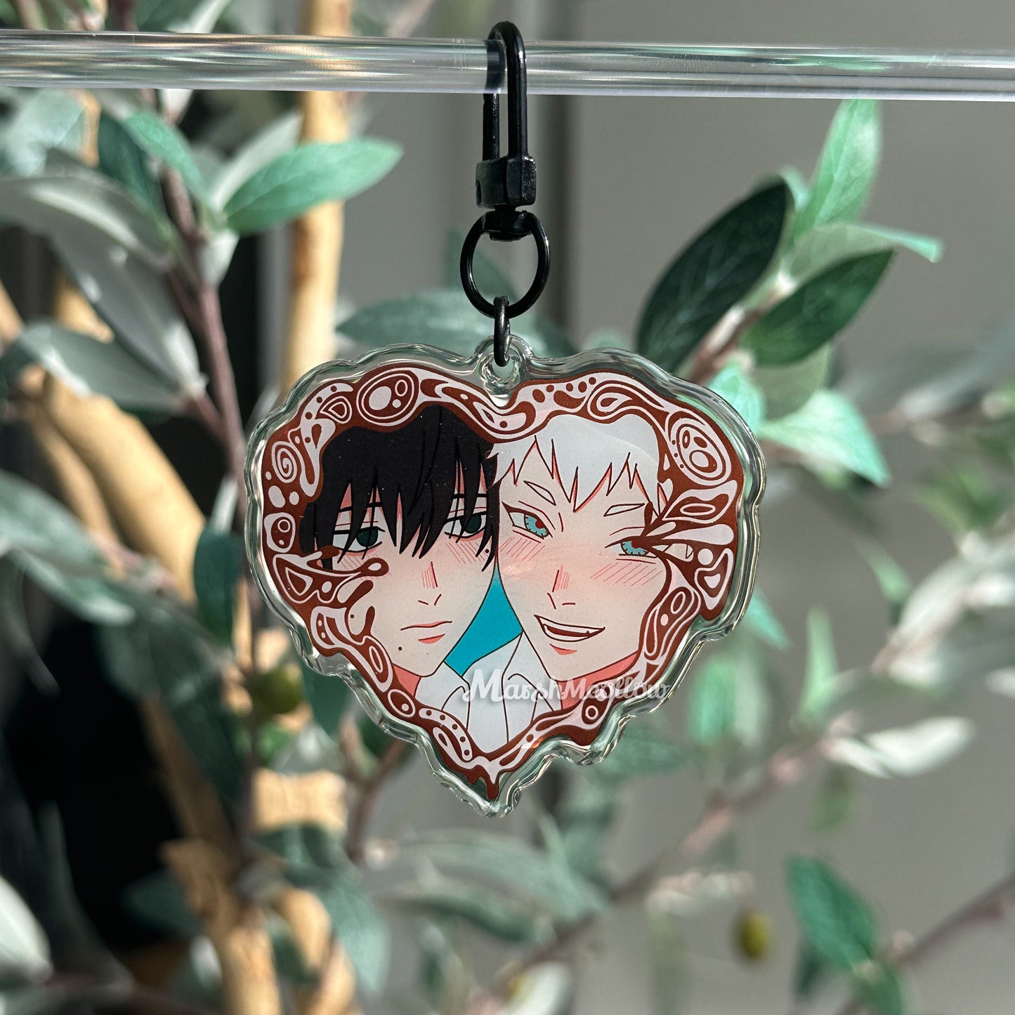 TSHD Heart Frame Double Sided Acrylic Charm