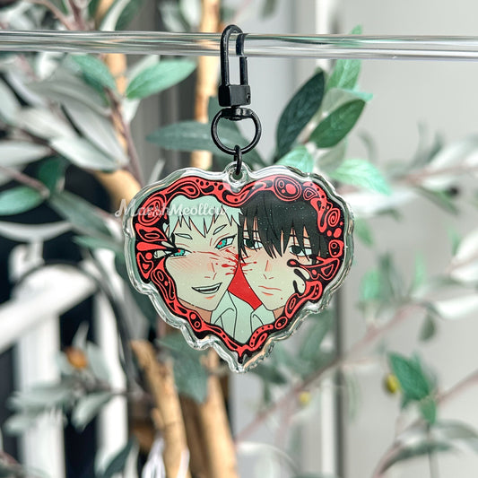 TSHD Heart Frame Double Sided Acrylic Charm