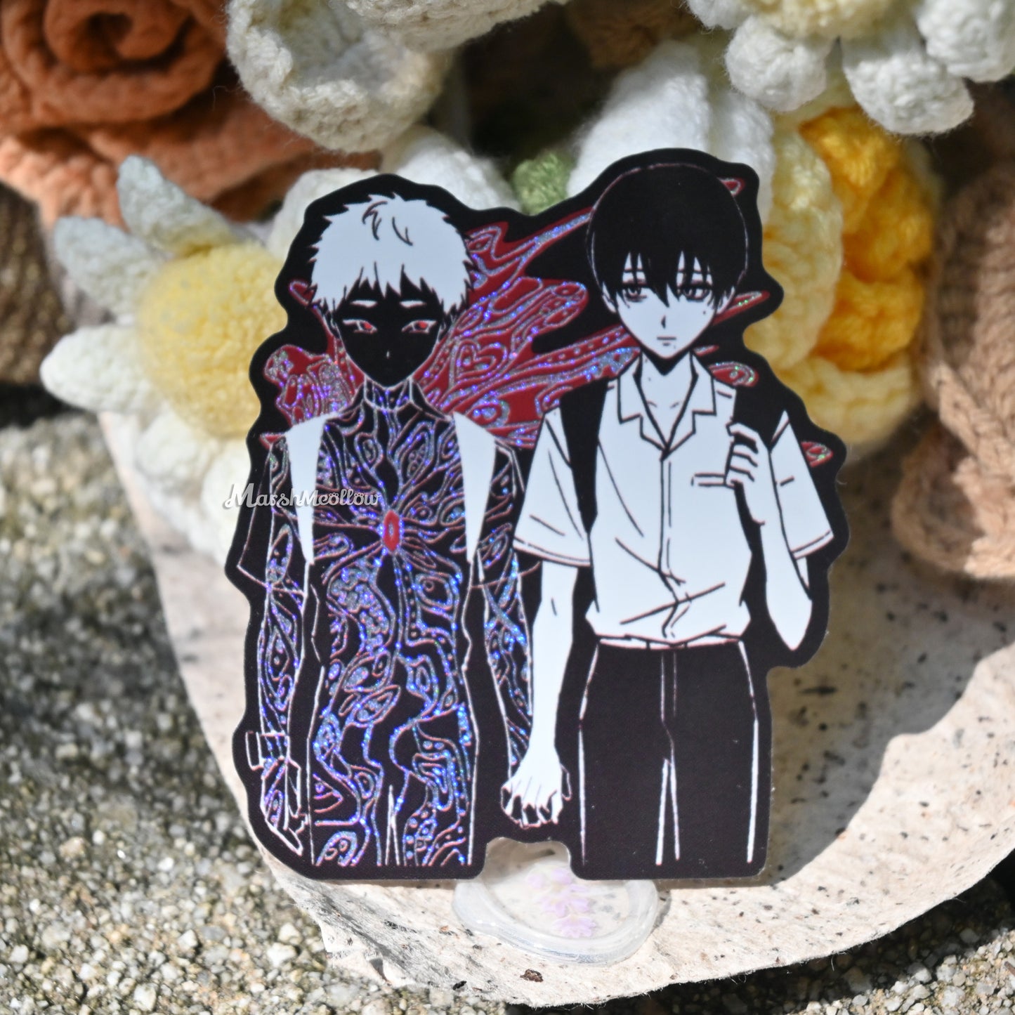 TSHD B&W Holographic Sticker