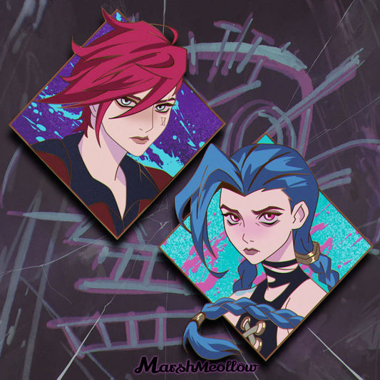 PRE-ORDER Arcane Vi & Jinx Enamel Pin