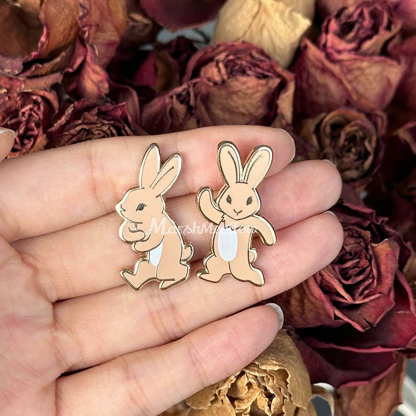 Dancing Bunny Enamel Pin