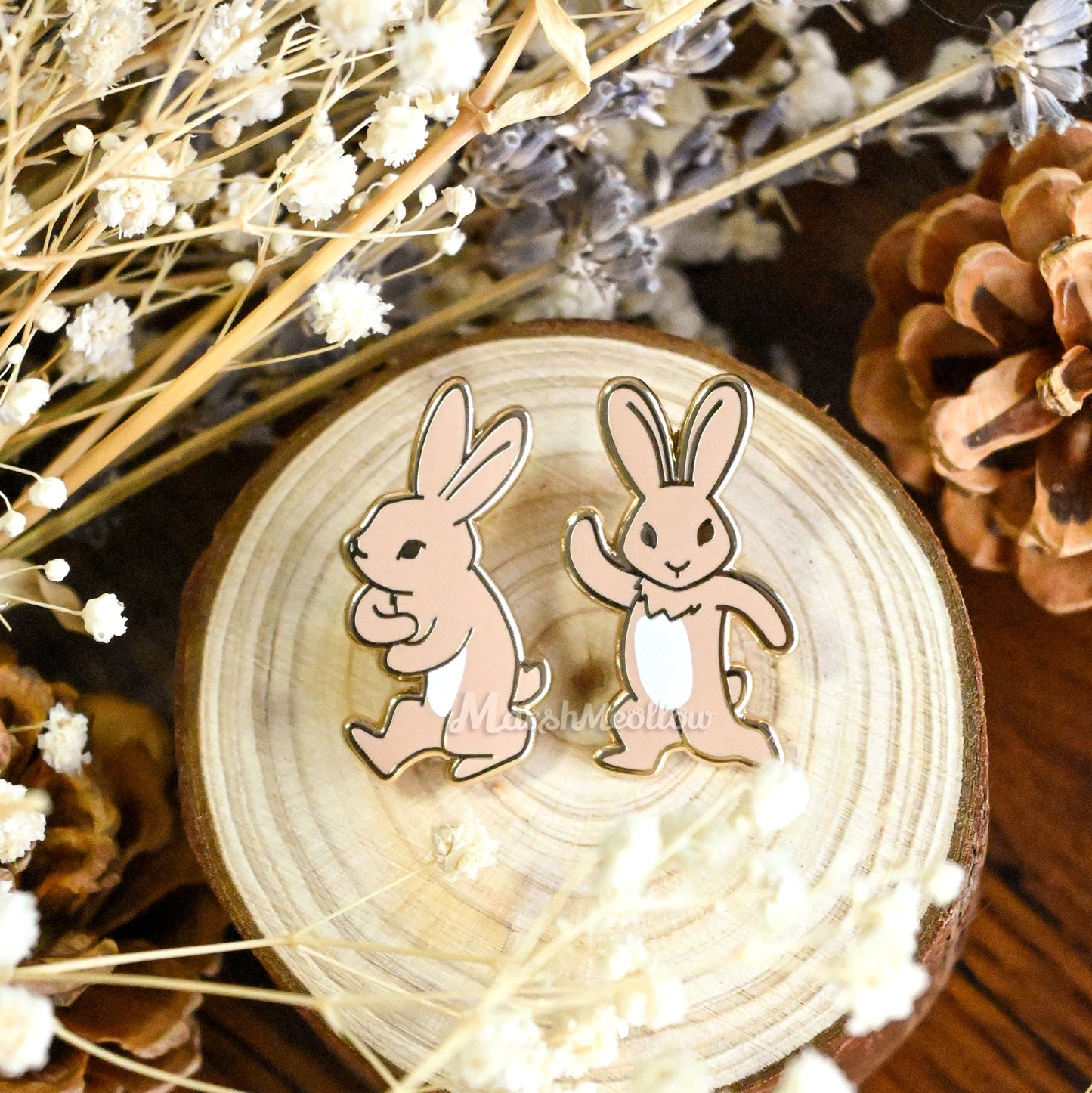 Dancing Bunny Enamel Pin