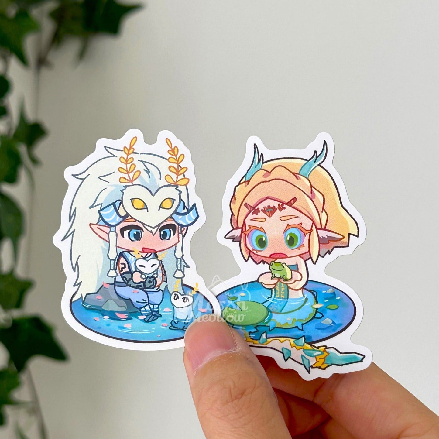 Chibi Link & Zelda Sticker