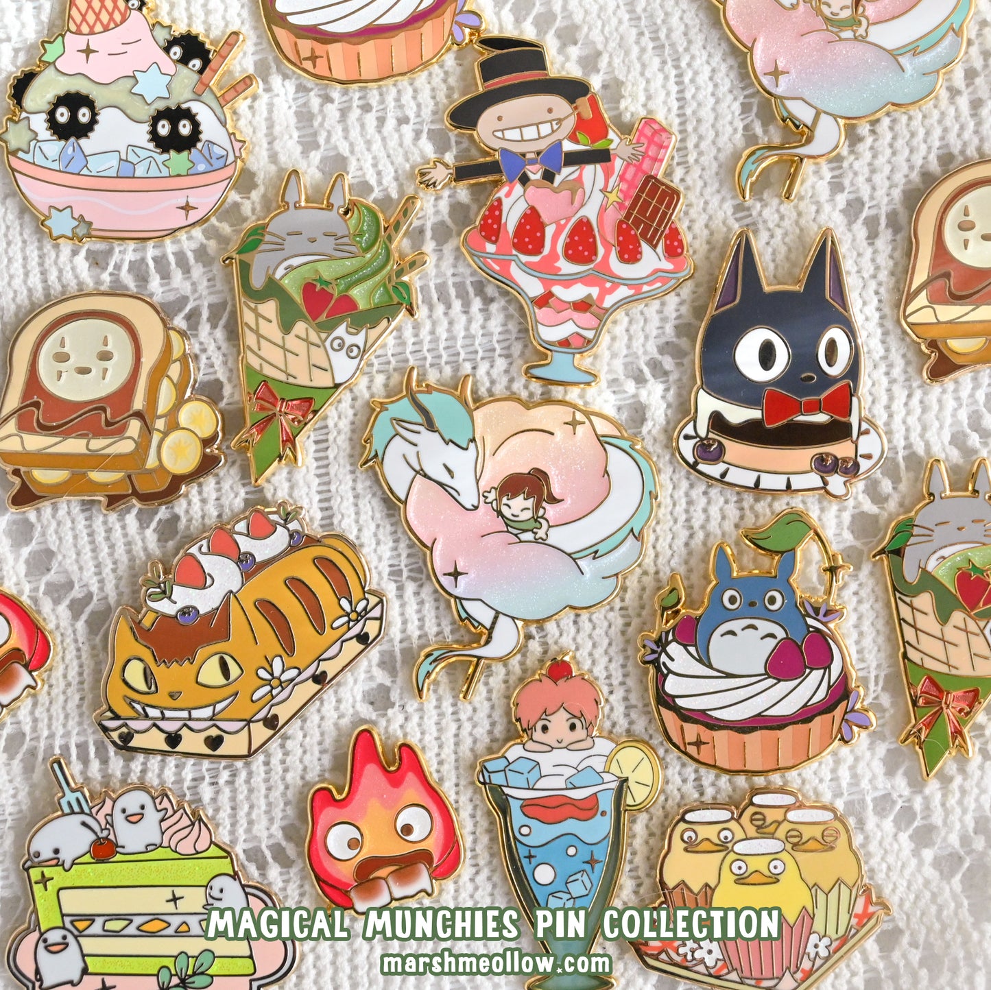 Magical Munchies Enamel Pin Collection