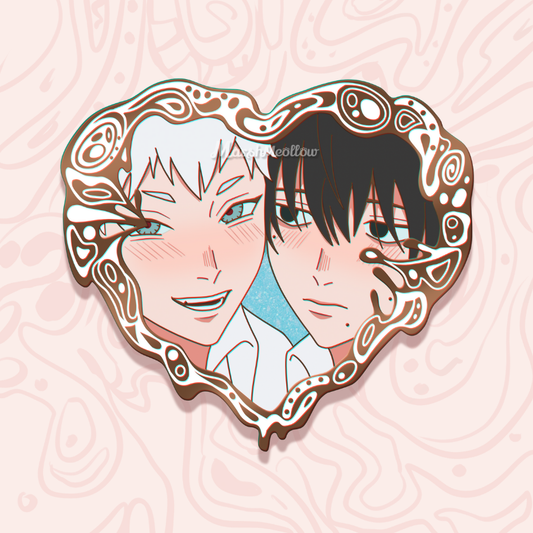 (PRE-ORDER) Hikaru & Yoshiki Heart Frame Pin