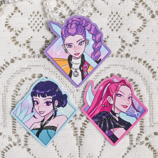 Kpop demon hunter Huntrix stickers