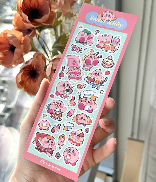 kirby  sticker sheet