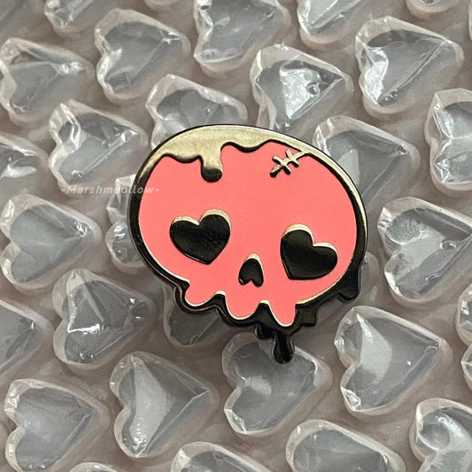 Pink Skull Enamel Pin