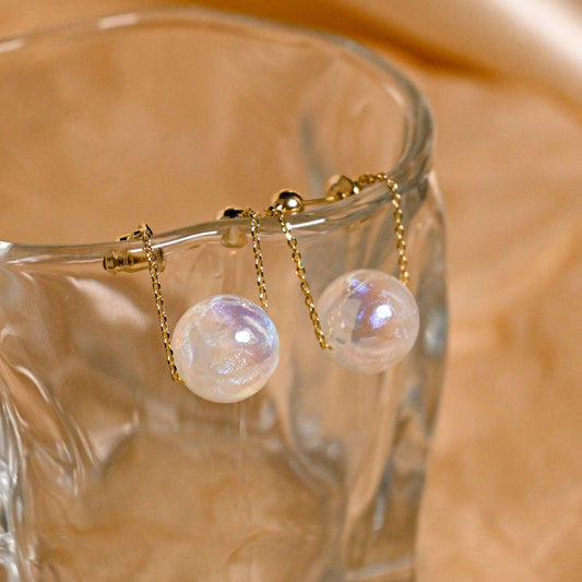 Mermaid Pearl Front-back Earrings