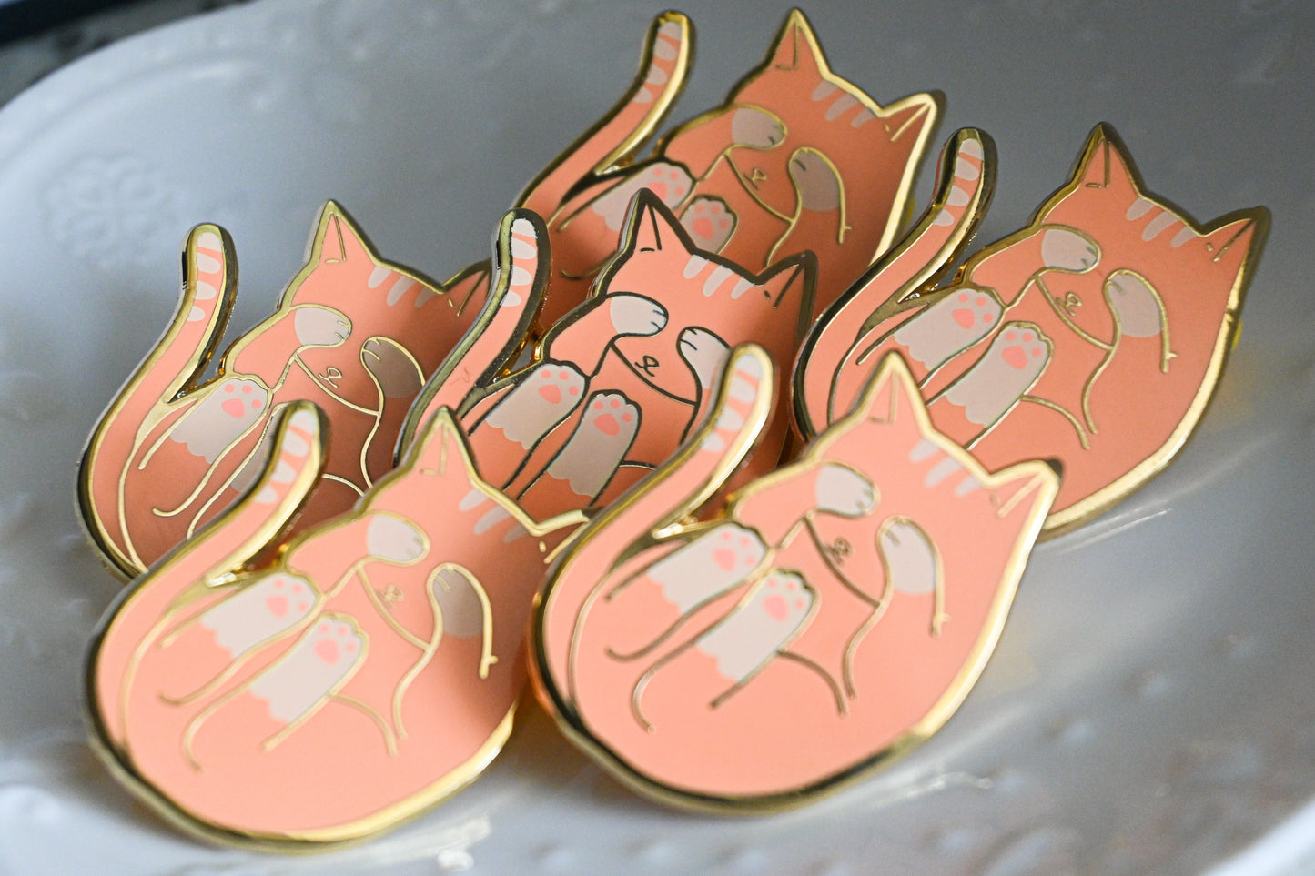 Sleeping Cat Enamel Pins