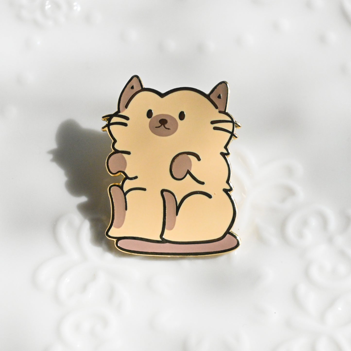 Siamese Cat Enamel Pin