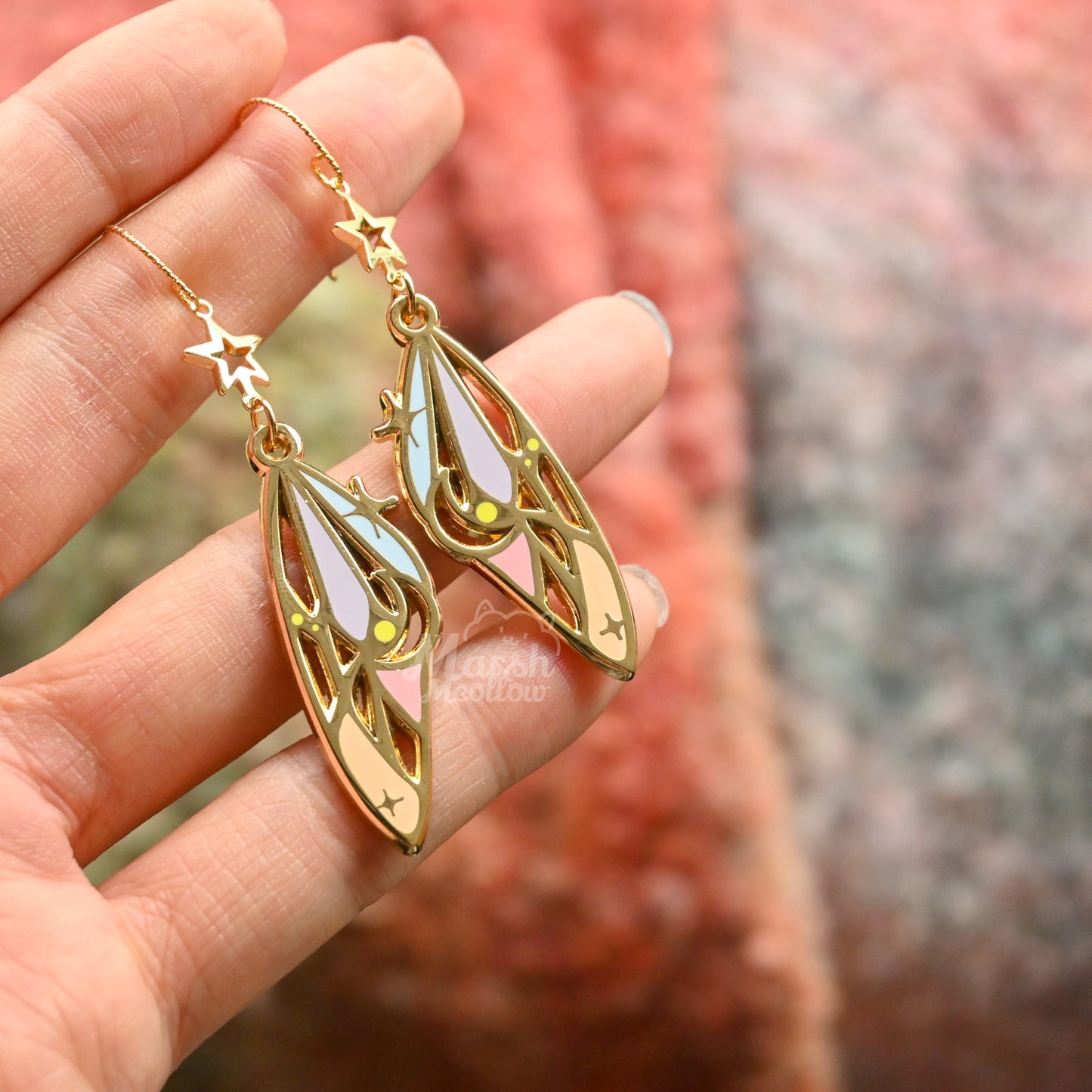 Celestial Butterfly Wing Earrings