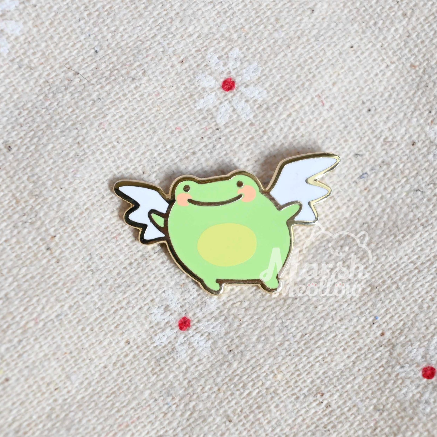 Flying Little Frog Enamel Pin