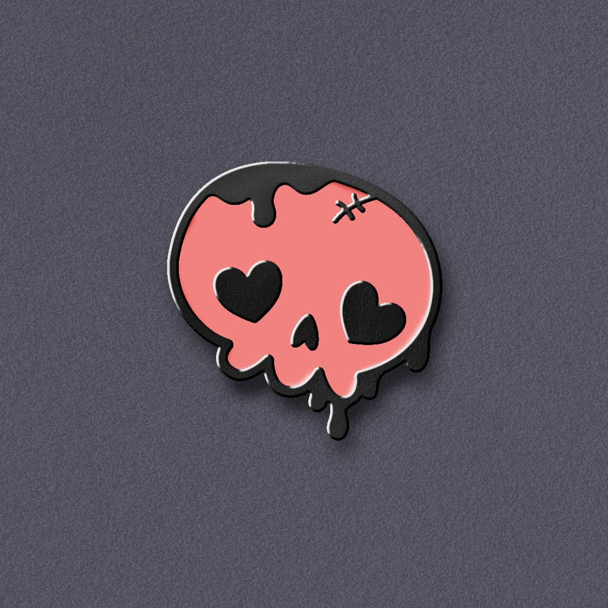 Pink Skull Enamel Pin