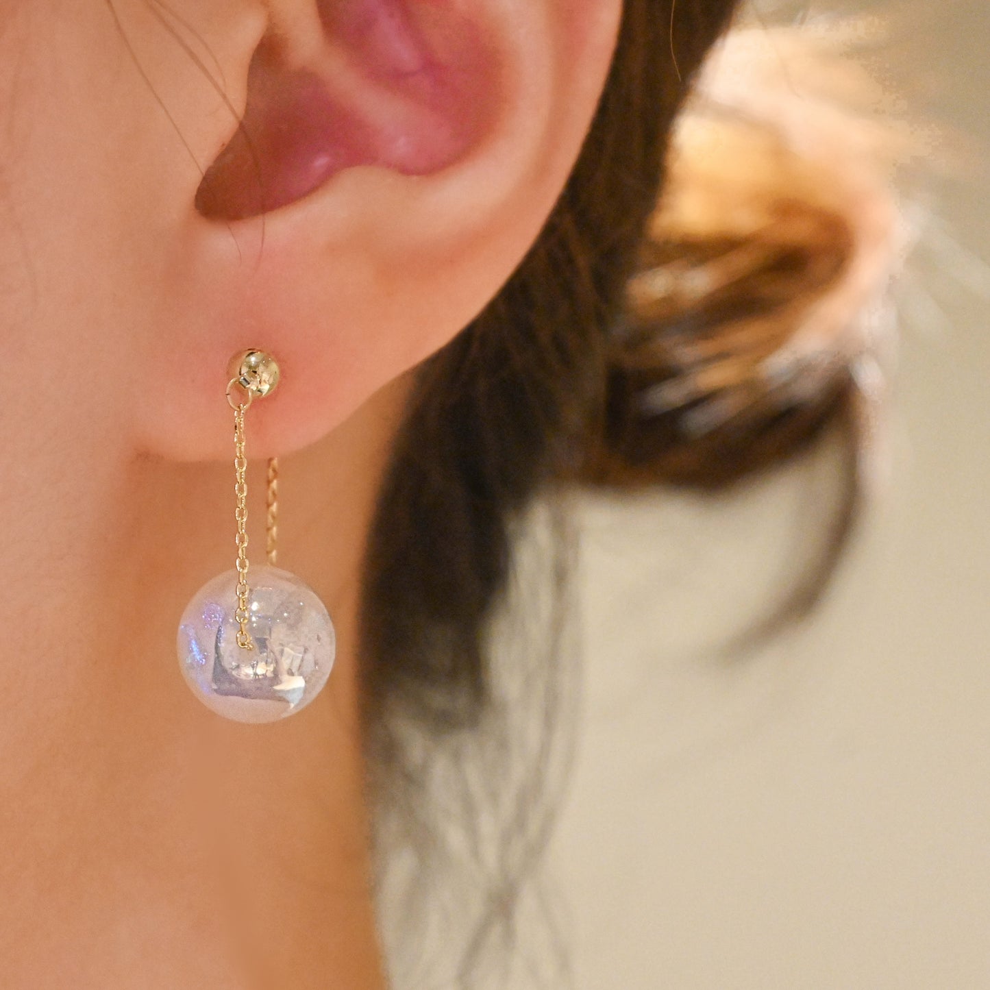 Mermaid Pearl Front-back Earrings